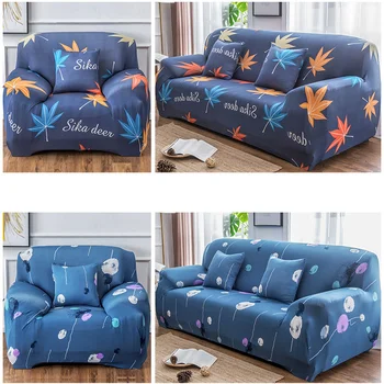

New Geometic Floral Printing Elastic All-inclusive Corner Slipcovers Sofa Cover Removable Spandex Stretch Protective Couch Cover