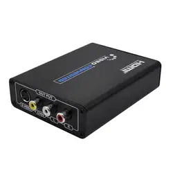 HDMI к 3RCA AV CVBS композитный и S-Video R/L аудио конвертер адаптер апскейлер