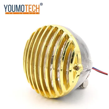 

12V 4" Motorcycle Refit Retro Headlight With Bracket Round Spotlight Head light For Chopper Bobber Cafe Racer Touring Bikes