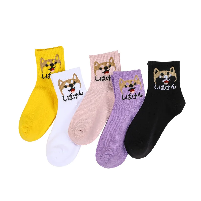 new fashion Harajuku women girls Hip Hop long socks cute Animal dinosaur socks for ladies funny japan cartoon socks