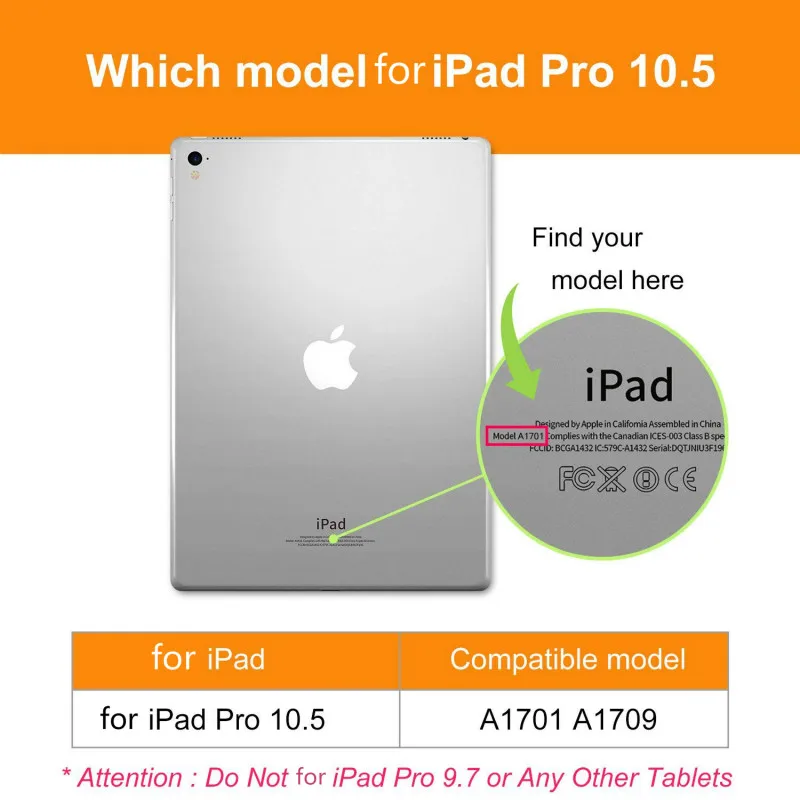 Чехол для iPad Pro 10 5 2017 чехол карандаш искусственная кожа смарт дюймов A1701 A1709