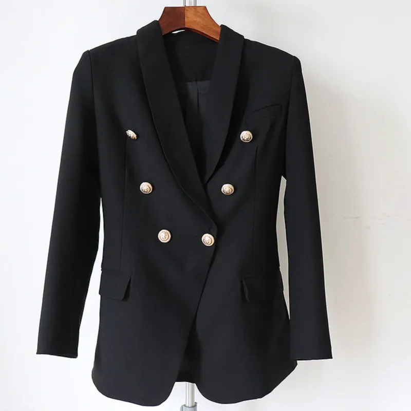

2020 new autumn and winter ladies blazer High-end office professional women's mid-length jacket Temperament suit