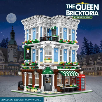 

Expert 3656Pcs Street View Ideas Creator The Queen Bricktoria Bar Modular Model Moc Building Blocks Bricks Christmas Gifts