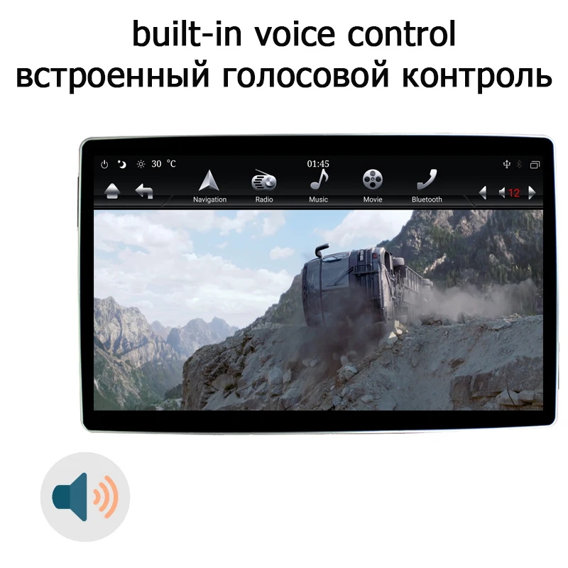 Tesla style 12," PX6 6 core 100 ° вращающийся ips Android 8,1 4 Гб+ 32 ГБ Автомобильный dvd-плеер gps карта RDS радио 2 Din для универсального