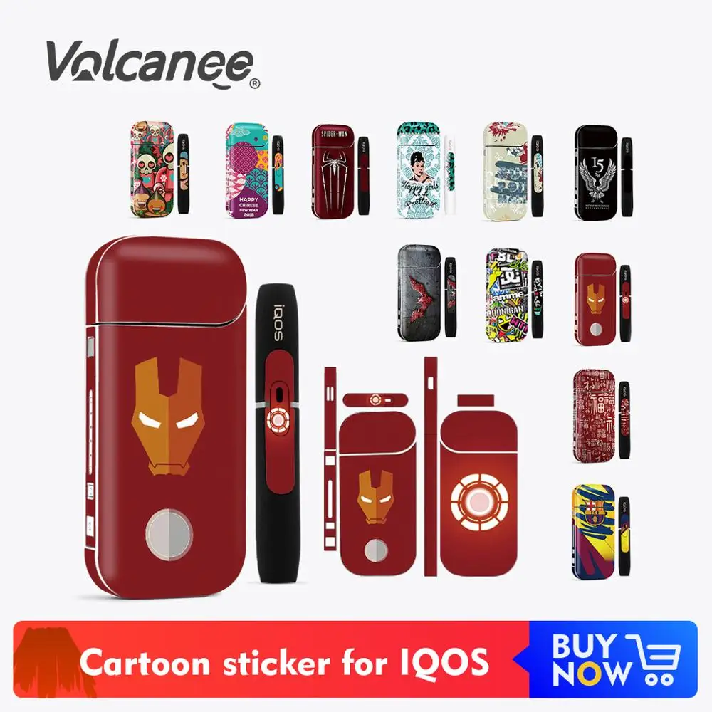 Чехол-наклейка из ПВХ Volcanee для IQOS наклейки печати защитный набор 2 4 Plus кожи