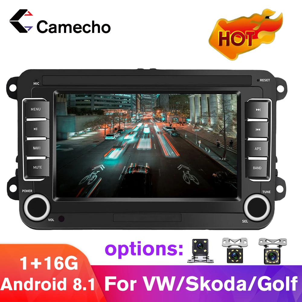 Camecho 2Din Автомагнитола Android 8 1 MP5 автомобильный мультимедийный плеер 2din сенсорный