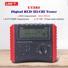 UNI-T UT585 UT586 цифровой УЗО(ELCB) тестер; защита от утечки переключатель Тестер Авто рампы/соединения проверки/блокировки измерения/удержания данных