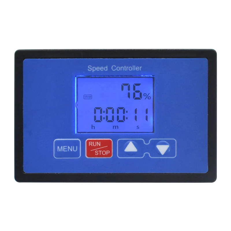 Lcd Smart Digital Display dc Motor Velocidade Controller Controle de Loop Reversível Ajustável Max 30a Timing 12v 24v 0100 Pwm