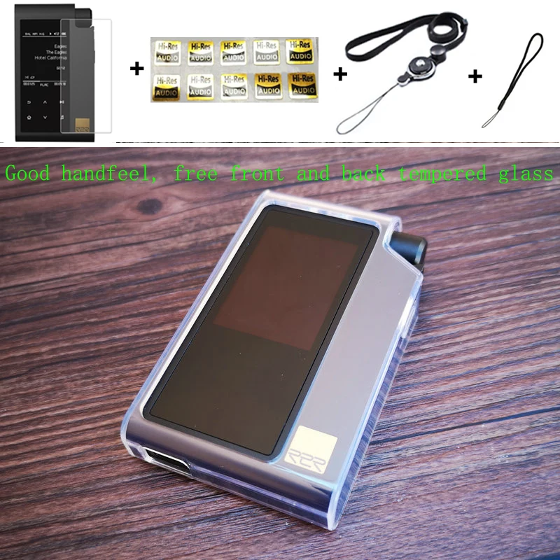 

For HIFIMAN R2R2000 Soft Crystal Tpu Case with Front Screen Protector Tempered Glass and Back Screen Protector Tempered Glass