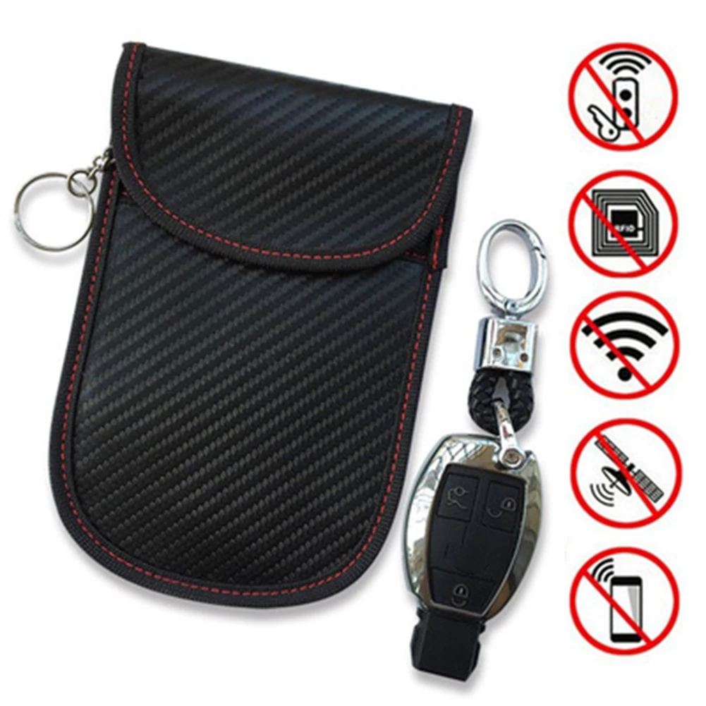 Two sizes Car Key Signal Blocker Case Faraday Cage Fob Pouch Blocking Bag Pouches Shielding | Автомобили и мотоциклы