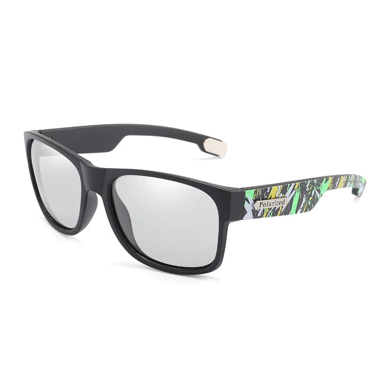 Фотохромные солнцезащитные очки es для мужчин и женщин, поляризационные для вождения, камуфляжные солнцезащитные очки, хамелеон, мужские сменные цветные очки, дневное ночное видение, очки - Цвет линз: black green