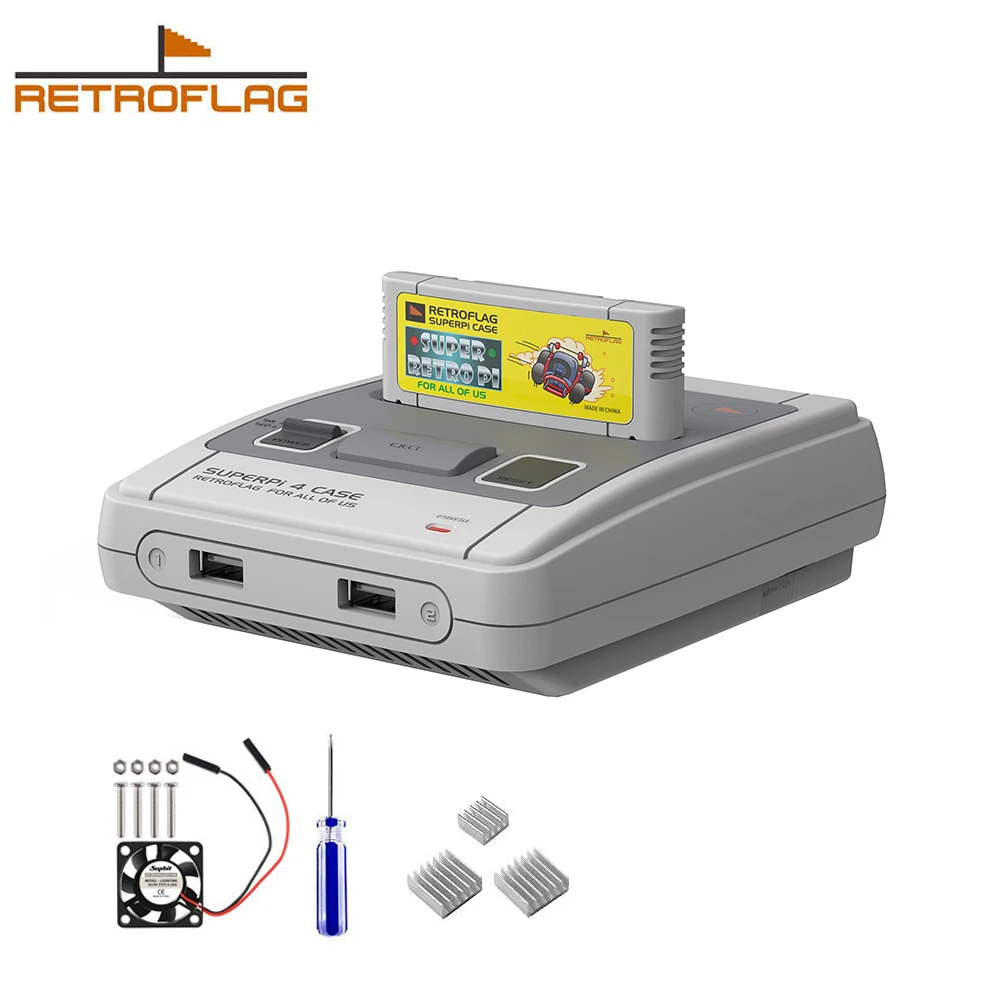 Retroflag Superpi 4 Case Raspberry Pi with Safe Shutdown Case-J for Model B | Электроника