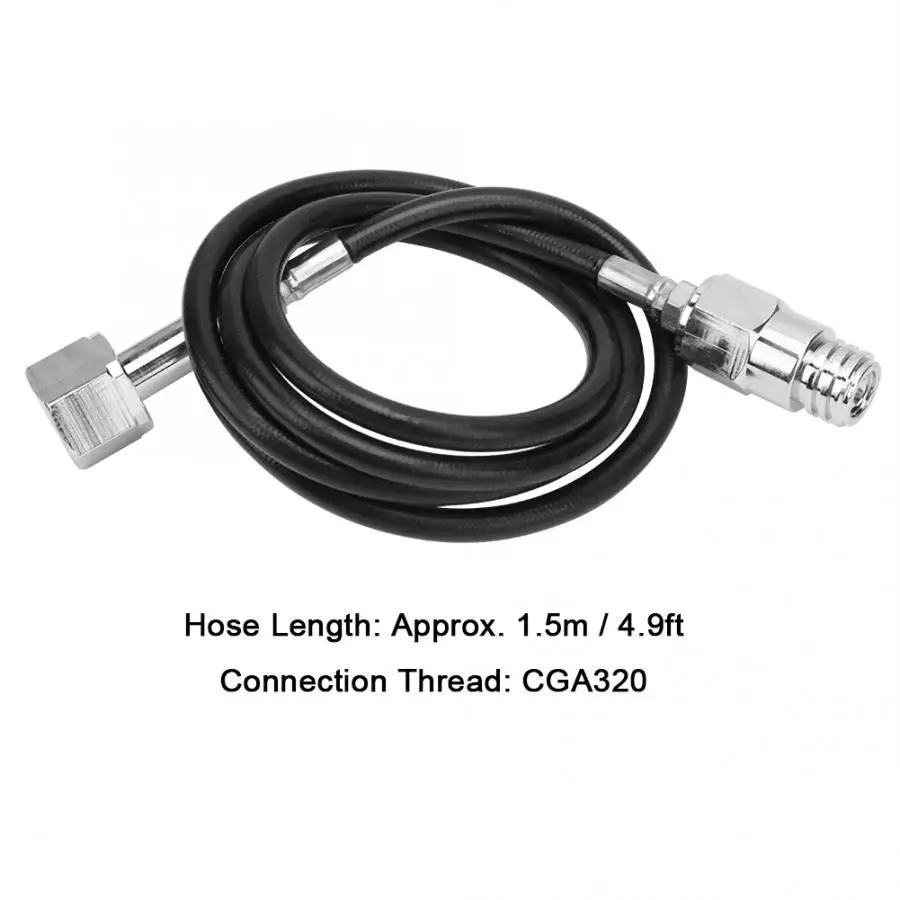 Homebrew 1,5 м высокого давления Soda шланг СО2 Soda адаптер Комплект CGA320 TR21.4 резьба пивные инструменты