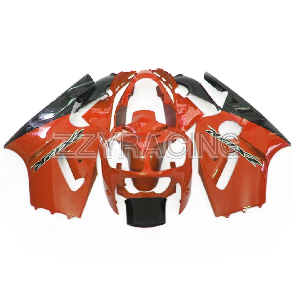 

Complete Fairings Fit for Kawasaki ZX12R 2000 2001 ZX-12R 00 01 Injection ABS Plastic Motorcycle Bodywork Tangerine Black Covers