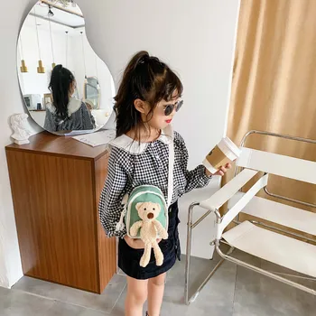 

2020 Korean Version of Children's Plush Rabbit New Cartoon Cute One-shoulder Messenger Bag Personalized Mini Hundred Waist Bag