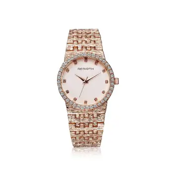 

HobbyLane Women REBIRTH Waterproof Pointer Quartz Watch with Bling Starry Dial for Office Casual