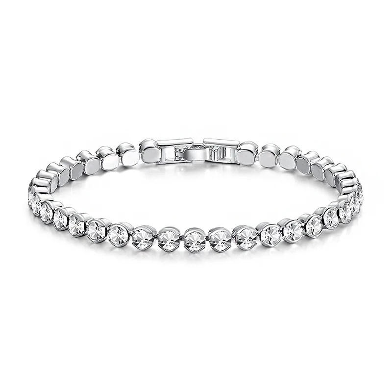 Новый роскошный горный хрусталь AAA zircon подвеска серебряный браслет для мужчин