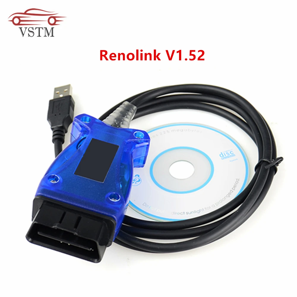 Renolink OBD2 для программатора ЭБУ V1.52 USB Diagstnotic кабель