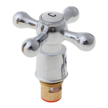 

1Set Copper Cross Handle Bath Sink Faucet Handle for Kitchen Bathroom Sink Water Faucet Mixer Accessories Kit