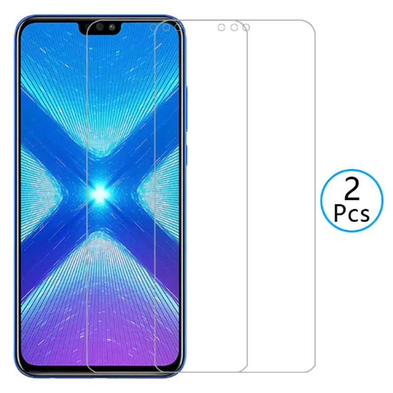 

2Pcs Tempered Glass For huawei honor 8x 8a 10i 9A 9C 9X Screen Protector Protective Glass on honor 8s 8c 10 9 8 liteSafety film