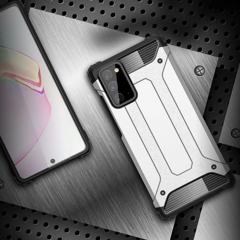 

Case For Samsung Galaxy Note 20 Luxury Armor Shockproof Phone Case For Samsung Note 20 Note20 Silicon & Hard PC Protection Cover