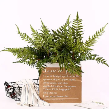 

Natural Iron Horns Fern Leaf Eternal Life Leaf Flower Arrangement