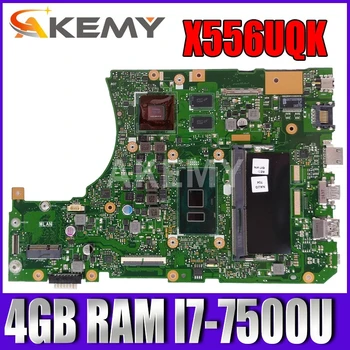 شراءAkemy X556UQK اللوحة ل Asus X556UV X556UQ X556UQK X556UVK اللوحة المحمول 4 جيجابايت RAM I7-7500U وحدة المعالجة المركزية GT940M-2G اختبار Ok