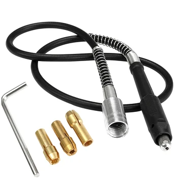 

5Pcs Machine Handpiece Corded Chuck Engraving Polishing Drill Bit Electric Power Rotary Tools Flexible Shaft Kit Screwdriver