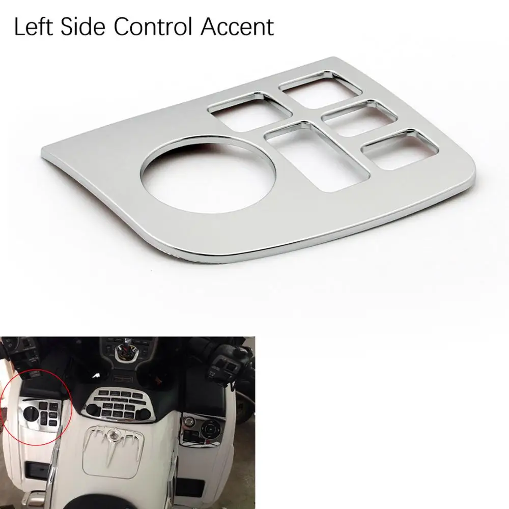 Left Control Accent Artudatech мотоцикл обтекатель для Honda Goldwing Золотое крыло GL1800 GL 1800 2001-2011 Навигация панель управления акценты отделка части - Цвет: Left Control Accent