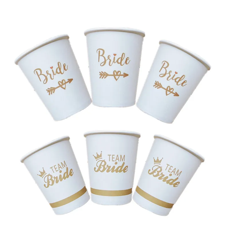 10 шт. с надписью &quotbride to be&quot чашка Свадебные украшения команда bridesmaid курица