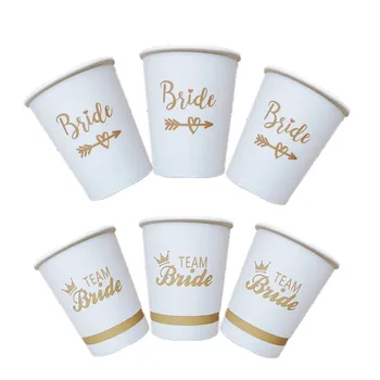 

5pcs/10pcs bride to be cup wedding decoration team bridesmaid hen party bride shower party decoration gift bachelorette party-C