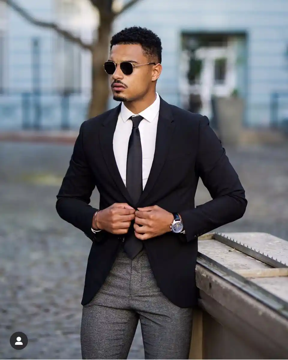 10 Trendy Black Blazer Gray Pants Outfits for Men – Outfit Spotter