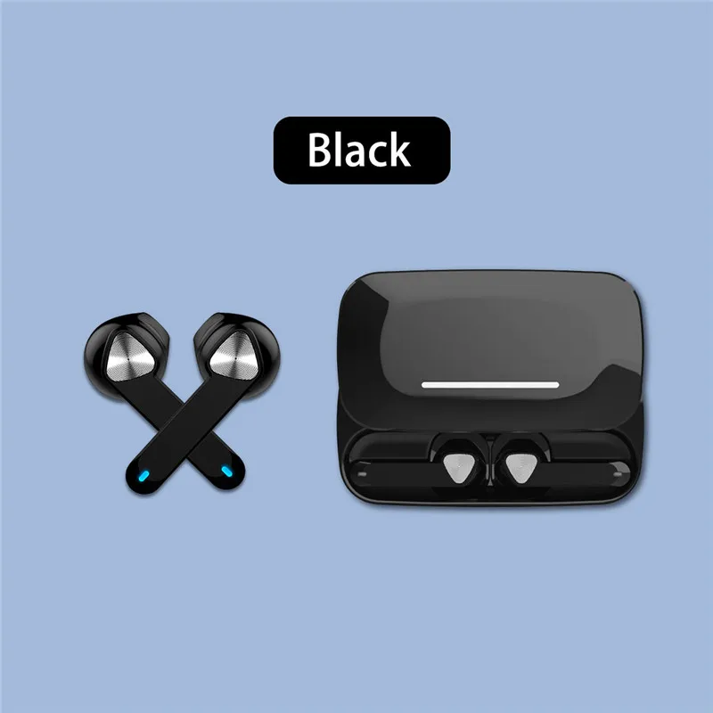 Black Оригинальные TWS Tap Touch Key стерео V5.0 беспроводные Bluetooth наушники с выдвижным зарядным устройством спортивные наушники для смартфона - Цвет: Black