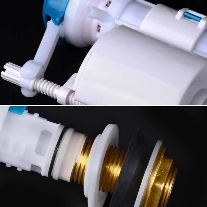 Adjustable Toilet Inlet Valve Flush Push Button Valve for Toilet Tanks Cistern Syphon Bathroom G1/2 LB88