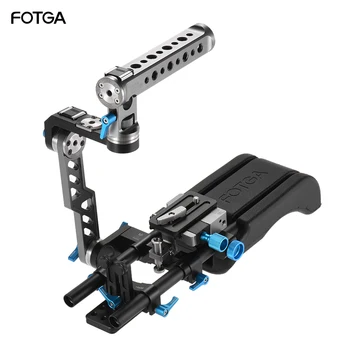 

FOTGA DP500III 2 in 1 Rosette ENG Handle Cage Including Shoulder Pad Baseplate Rod Rail Video Stabilizer Film Making System Kit