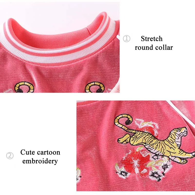 Комплект детской бархатной одежды унисекс из 2 предметов, спортивный пуловер, брючные костюмы, детская Студенческая толстовка, Спортивная Толстовка, костюм, От 2 до 5 лет