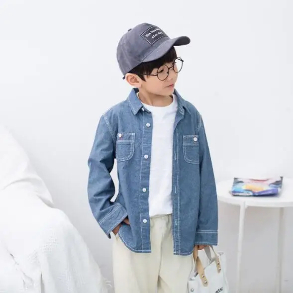 

Boys Denim Jacket New Autumn Children Outerwear Kids Clothes Jaqueta Jeans Infantil Boys Children Clothing Coats for Boy Kids