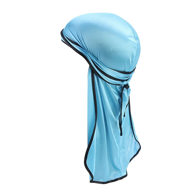 Аксессуары для одежды пляжная кепка Doo Rags с длинным хвостом шелковистый тюрбан колпак для головы бандана головной убор - Цвет: P