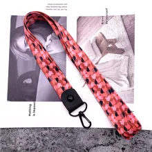 Мозаика любовь лента с узором подвесной ремешок шнурок для ключей ID Держатели мобильный телефон шеи ремни для USB бейдж держатель повесить веревку