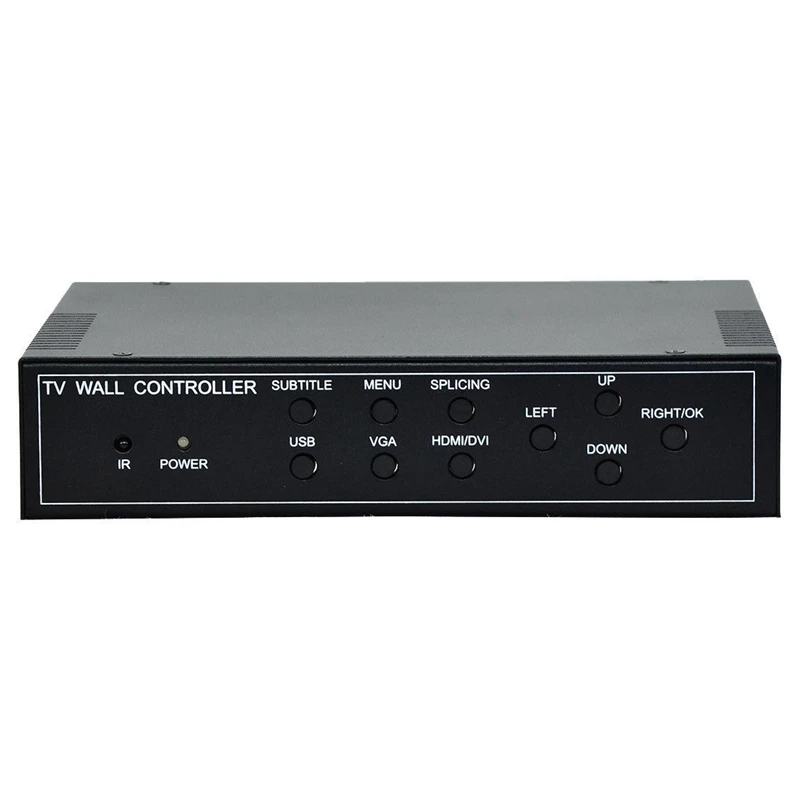 4 Channel Tv Video Wall Controller 2X2 1X3 1X2 Video Processor 4 Tv Splicing Support Hdmi Dvi Vga Usb Port Input Eu Plug