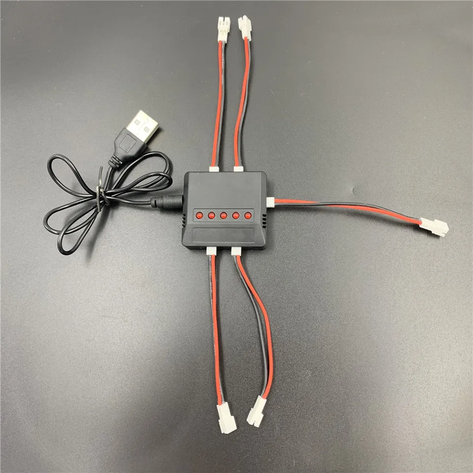 

3.7V Lithium Battery Balance USB Charger PH2.0 Connector Wire For H36 X5C X5S X5SC X5SW X5HW X5UW X5UC H107L H107C RC Drone