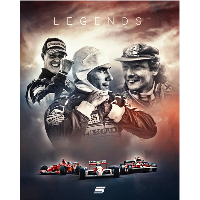 

5D DIY Diamond Painting F1 Legend Racers Full Square Round Diamond Embroidery Cross Stitch Rhinestone Mosaic Home Decor Gift
