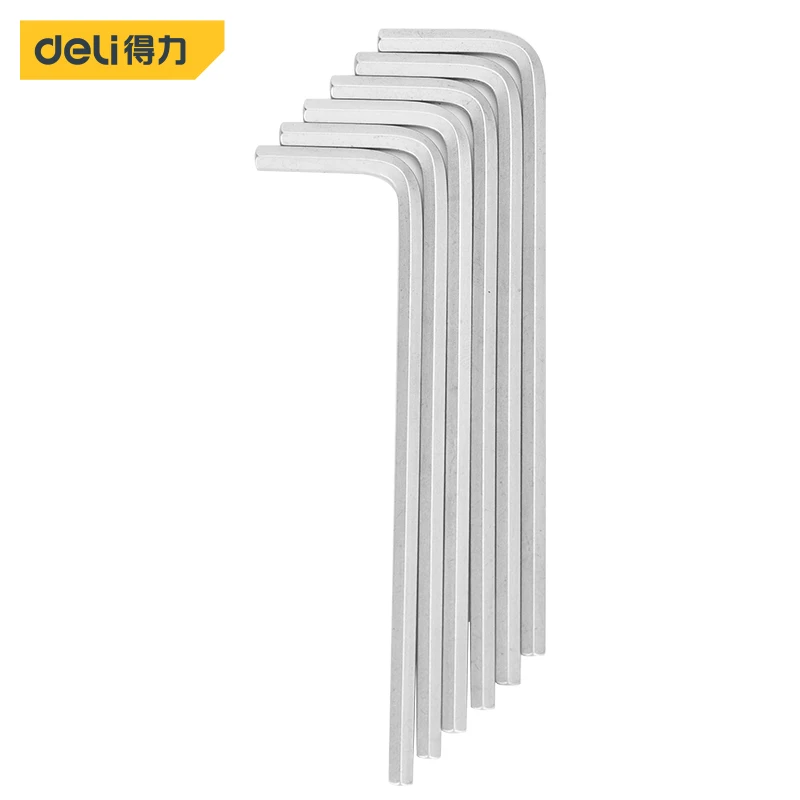 

Deli Flat Head Hexagon Hex Allen Key Set Wrench Screwdriver Repair Hand Tools Hex Wrench 4mm Cr-V Steel Spanner High Quality