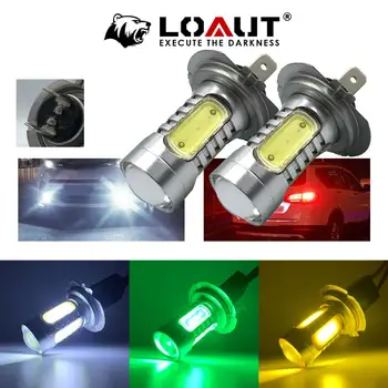 

LOAUT H7 5 COB CAR LED Bulb Super Bright white Fog Lights 12V 24V 6000K White Driving Day Running Lamp Auto motorcycle Truck