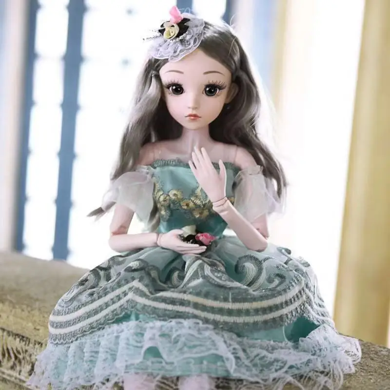 60 см Bjd кукла Модная девушка 20 подвижных суставов романтическая принцесса реалистичные детские куклы для девочек игрушки для детей подарки на день рождения - Цвет: 19
