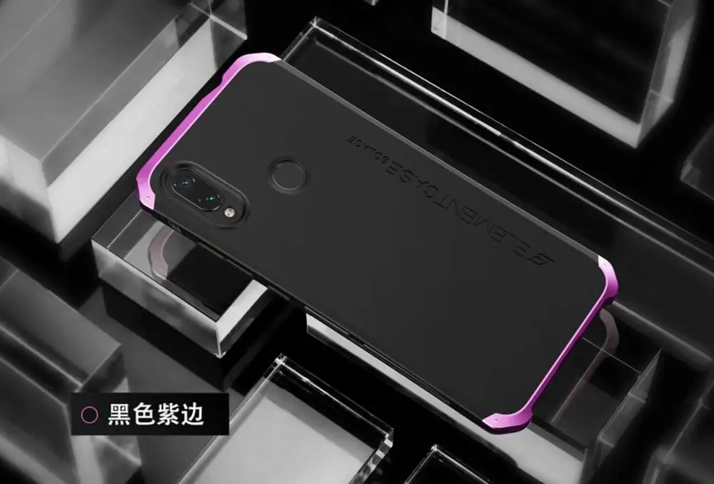 R-JUST бронированный чехол для Xiaomi Redmi Note7 Pro металлический алюминиевый+ Гибридный PC сверхпрочный противоударный чехол для Redmi Note7 Pro
