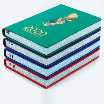 

18 Months 2020 Agenda Planner Diary Notebook Weekly Leather Organizer A5 Note Books Monthly Schedule Chinese Planner D40