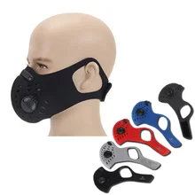 Зимняя Маска для лица, фильтр из активированного угля, велосипедные маски для бега, Балаклава, лыжная маска для лица для тренировок, маски для Манчестерского велосипеда