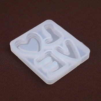 

Crystal Drop Glue Mold LOVE shape silicone Mould handmade Jewelry Tool Epoxy Resin molds 5.7cm x 5cm, 1 Piece