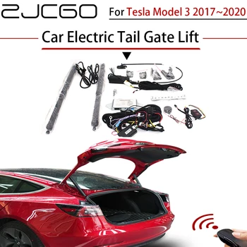 

ZJCGO Car Electric Tail Gate Lift Trunk Rear Door Assist System for Tesla Model 3 2017~2020 Original Car key Remote Control